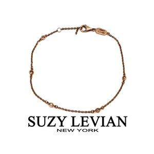 Suzy Levian 0.15 ctw Diamond Bracelet 14k Rose Gold